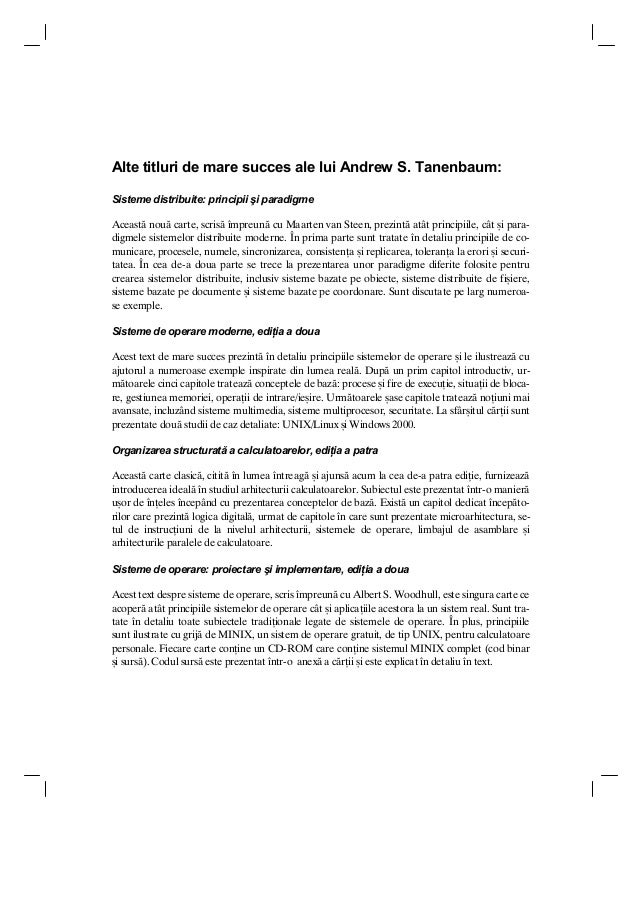 andrew tanenbaum retele de calculatoare